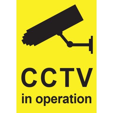 CCTV sticker A5