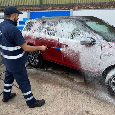 Inline foaming - Brushwash