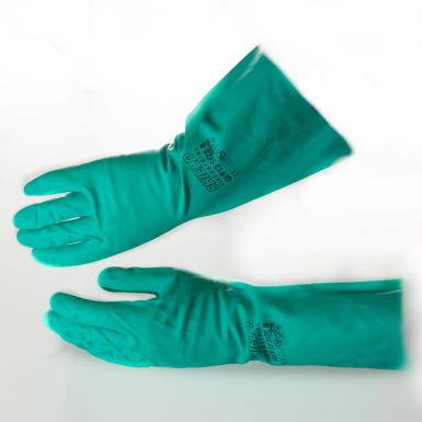  L Green Nitrile Chemical Resistant Gloves (4724)