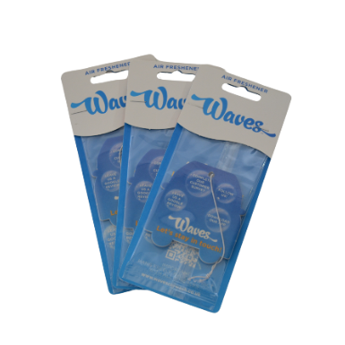 Waves Branded Air Fresheners (packs of 100)