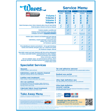 New Menus 